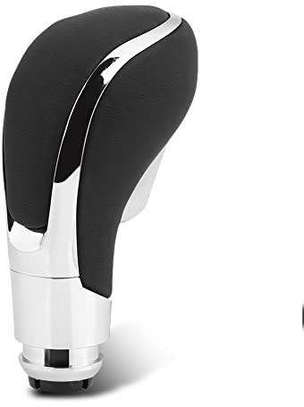 KIMISS Palanca de Cambios Automático para Insignia, de Marchas en ABS Negro/Plata, Diseño Ergonómico y Estilizado, Compatible con J y Regal