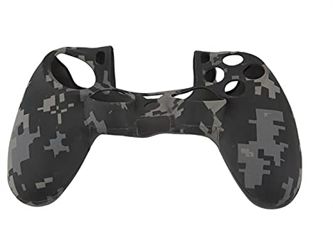 Spielkonsolenschutz, Spielgriffschutz, PS4 Controller Silikonhülle, weiche Silikonhülle Staubdichte Hülle Griffhülle für PS4 Controller(Grau)