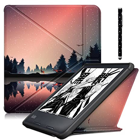 Acelive Étui Housse Coque pour Kobo Libra 2 (7 Pouces) eBook avec Support et Sommeil/Réveil Automatique