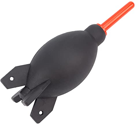 Reinigungsset für DSLR Kameras, Rocket-air Blower Schwarz, Luftgebläse Aus Weichem Gummi für Objektiv, Kamera, Sensor, DSLR, Tastatur, Optik