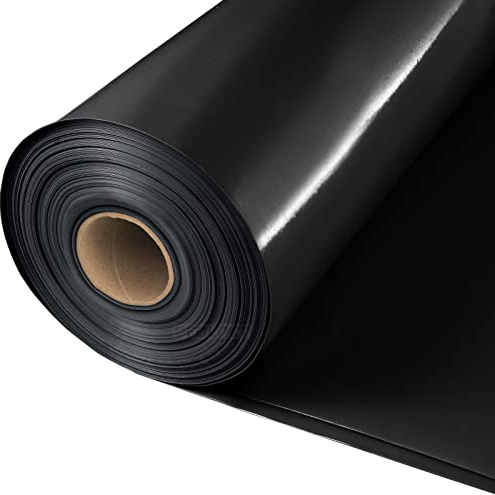 Baufolie Typ 200 schwarz - 4x25m - 100m² | Abdeckfolie, Estrichfolie, PE Folie, Universal Folie, Plastikfolie, Schutzfolie