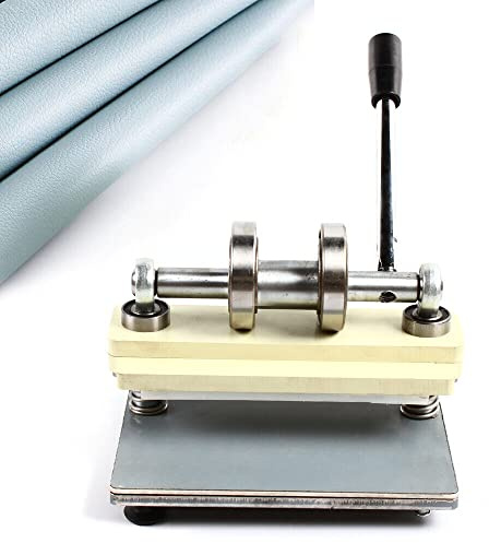 Máquina de repujado manual de cuero, máquina de troquelado manual, máquina de troquelado de cuero, prensa de PVC, troqueladora de cuero, 215 x 100 mm