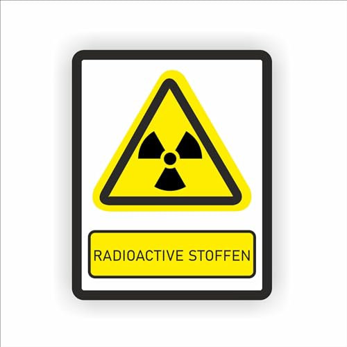 Radioaktive Stoffe Warnung Aufkleber