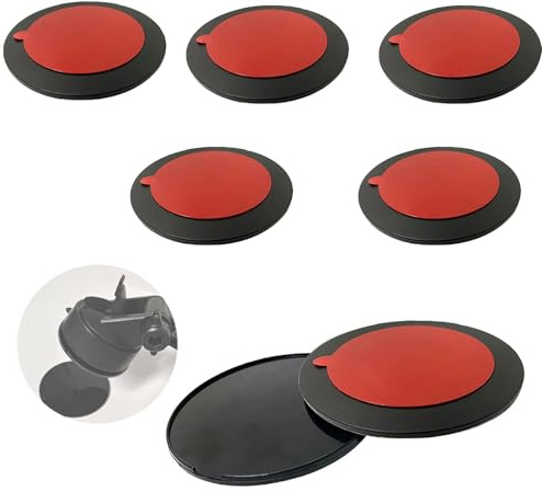Bustlwor 5 Pcs Disque De Montage Adhésif, Disque De Montage Universel, Adhésif Tableau De Bord Pad Disquede Montage, Convient pour L'installation d'un Support De Téléphone Portable