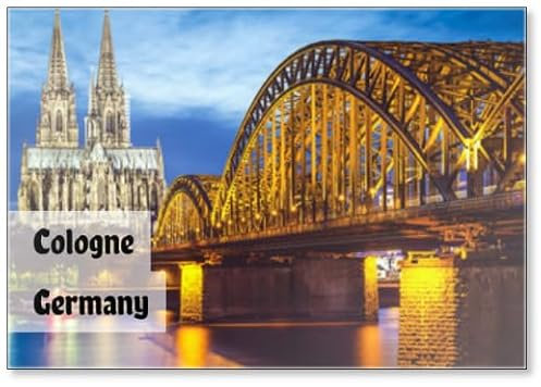 Kühlschrankmagnet Köln Deutschland am Rhein
