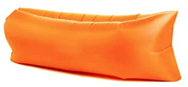 Aufblasbares Sofa, Wasserdichtes Luftsofa, Sofa Aufblasbar Reißfestem Gewebe von bis zu 200kg, Tragbares Wasserdichtes Aufblasbare, Air Lounger für Camping, Park, Strand, Hinterhof(orange)