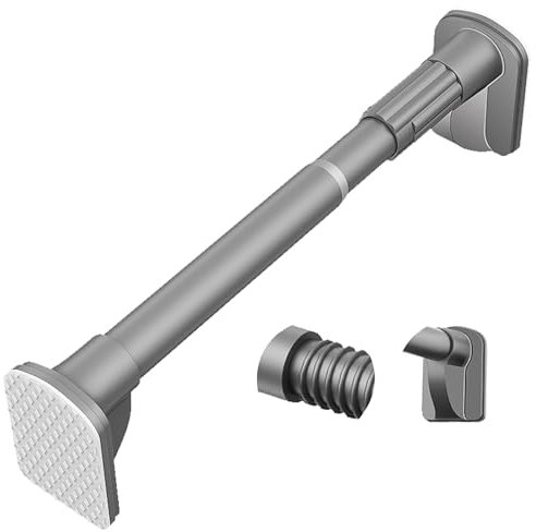 Robuste Kleiderstange, 180 kg Kapazität, verstellbare Kleiderstange, 68,6 cm, 467,4 cm, stabiles Gehäuse, abnehmbarer Boden, Grau (1,8 x 3,0 m)
