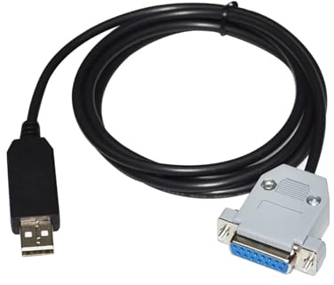 QTAZMJPB USB TO D-SUB 15-PIN DB15 FEMALE ADAPTER RS232 SERIAL COMMUNICATION CABLE(1.8M)