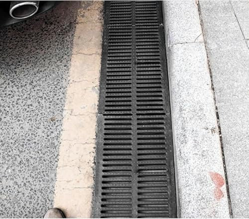 Entwässerungsrinne Abflussgitter For Betonauffahrten, Kunststoff-Entwässerungsabdeckung For Den Außenbereich, Quadratisch, Rechteckig, Dachrinnenschutz For Den Außenhof, Garten, Boden, Graben, Trog, K