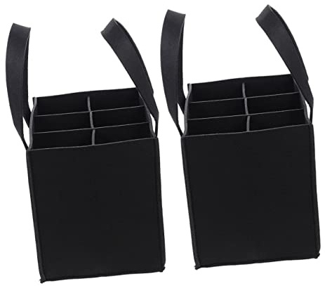 UTHCLO 2stücke Filztaschen Für Weinflaschen Handliche Weinflaschen-aufbewahrung Flaschen Kapazität Für Partys Und Reisen Robustes Sanftes Material