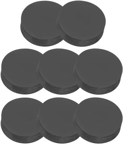 PATIKIL Rondelle Caoutchouc Ronde 8 Pcs Entretoise Anti-Vibration 25mm OD x 8mm Épais Patins pour Meubles pour Climatiseurs Lave Linge Fabrication de Joints Bricolage, Noir
