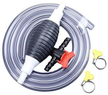 Handpumpe Umfüllpumpe Benzinpumpe,Benzinkanister Manuelle Kraftstoff Absaugpumpe Mit PVC Schlauch,Benzin Wasserpumpe Kraftstoffpumpe Für Benzin, Diesel, Öl, Wasser, Aquariuz(4.5m)