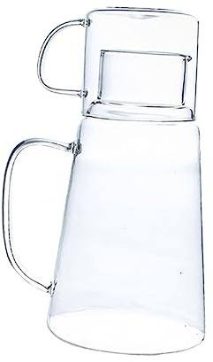 BESTYASH Large Capacity Glass Water Jug Cold Beverage Dispenser for Juice Beer and Water Premium Borosilicate Glass with Non Leak Spout for Parties and Everyday Use