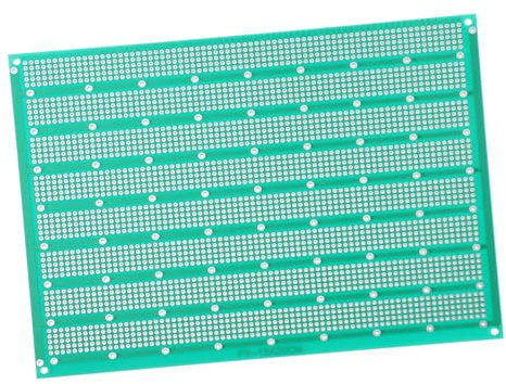 VERDANVERSE Plaque de Prototypage Circuit Imprimé Verte en Fibre de Verre Trous de Soudure Multi-Fonction pour Travaux de Soudure et Opérations DIY
