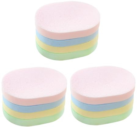 Beaupretty 12 Stück Kosmetikschwämme für Gesichtsreinigung Leichter Make Up Entfernungsschwamm aus Schwamm mit Sanftem Einfachem und Kompaktem Design Zufälliger Stil