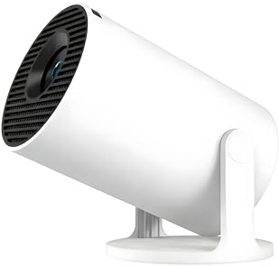 HY300 PRO+ Mini Projector, Native 1080P Full HD, 4K Supported Portable Smart Projector with Android 11, WiFi 6 & Bluetooth 5.0, 180° Rotatable Home Cinema Projector for Bedroom & Outdoor