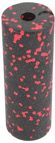 Abaodam Mini Rodillo de Espuma para Yoga, Masajeador de Columna Muscular Portátil, Rodillo Muscular Doméstico Rojo, Compacto y Antideslizante para Ejercicio y Relajación