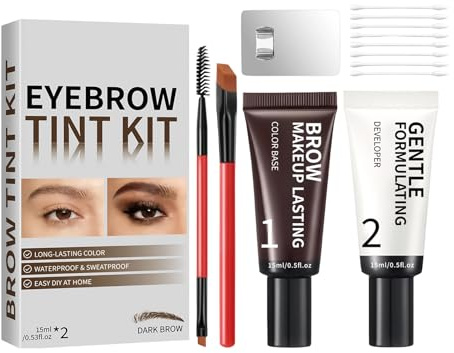 Gel À Sourcils Imperméable Et Anti - Transpiration, Colle Coiffante Pour Sourcils, Fixateur Maquillage, Applicateur De Pinceau, Résistant Aux Taches, Longue Durée, Mise En Forme Naturelle Des Sourcil