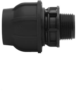 Gebo Plast Übergang mit Aussengewinde PE Klemmfitting Abzweig Klemmverbinder AG (40 mm x 1 1/4)