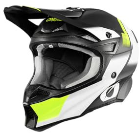 O'NEAL 10SRS Hyperlite Helm BLUR Black/Neon Yellow/Größe XL