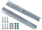 Gartenwelt Riegelsberger Lot de 2 ancrages d'angle pour tour de jeu et balançoire, galvanisés à chaud, 500 x 45 x 45 mm, à sceller dans le béton