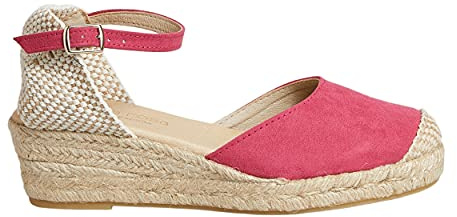 Handgefertigte Keil-Espadrilles Damen 5 cm Keilabsatz– Made in Spain – | Sandalen aus Natur-Jute mit ergonomischem Fußbett – Atmungsaktiv & Nachhaltig für Sommer, Hochzeit & Büro