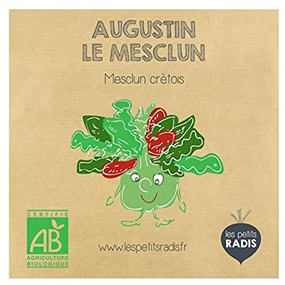 LES PETITS RADIS Mini kit de graines Bio d'Augustun Le mesclun
