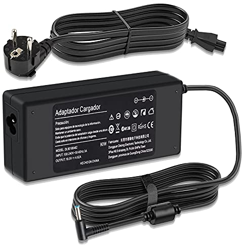 Etssembo 90W Caricatore Portatile 19.5V 4.62A Alimentatore per HP Elitebook 830 840 850 G3 G4 G5 G6 G7 Probook 430 440 450 640 645 650 Envy x360 13 17 HP 240 250 255 G3 G4 G5 G6 G7 Caricabatterie