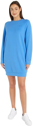 Tommy Hilfiger Damen Kleid 1985 Mini Corplogo C-Nk DRS Ls Langarm, Blau (Blue Spell), M