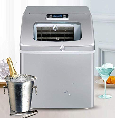 Macchina Automatica per la Produzione di Ghiaccio, Produttore di cubetti di Ghiaccio Elettrico rapido Portatile Piccolo Commerciale 25 kg / 24 Ore Cucina Domestica Bar caffetteria Negozio di tè al