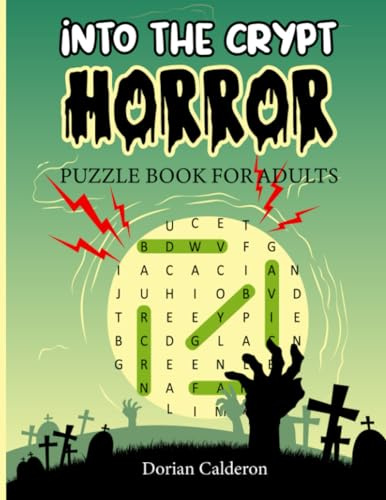 Into the Crypt: Horror Puzzle Book for Adults