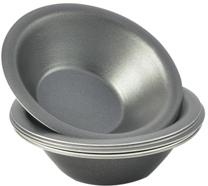 Mali's 43027 - Moldes para pasteis de nata, 6 moldes de aluminio, 5 cm de diámetro x 1,5 cm