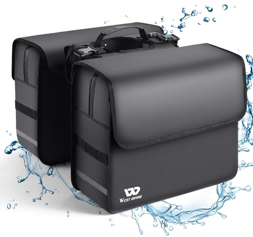 XIQI Fahrradtasche für Gepäckträger 36L - Doppeltasche Fahradtaschen Hinten Gepäckträger - Wasserdicht Gepäckträgertasche Satteltaschen für Fahrrad E-Bike