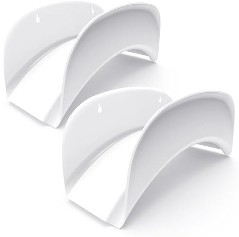 Gardzen 2er-Pack Stahl-Wandmontage, strapazierfähig, schwarz, Schlauchhalterung, Autoschlauchhalter, Träger, Unterstützung für Gartenschlauchaufhänger