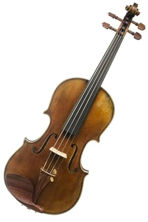 Hellbraune handgefertigte Violine geeignet für grundlegendes Lernen mit Kasten und Bogen dunkle geflammte Ahornfichte