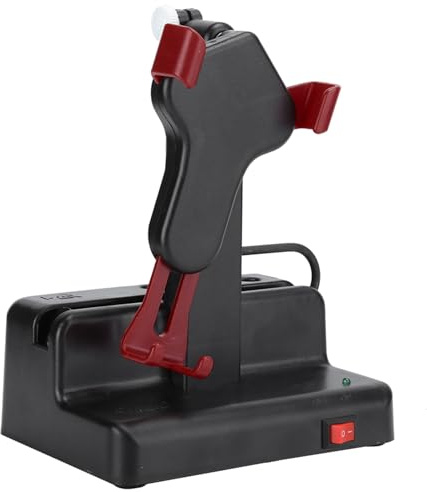 HEEPDD Scuotitore Automatico per Telefono, Oscillante Sinistra-Destra, Contapassi USB, Rosso Scuro