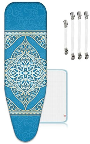 ZJBKX Copriasse da stiro, adatto per assi da 110-125 cm x 30-45 cm, dimensioni personalizzabili, motivi assortiti