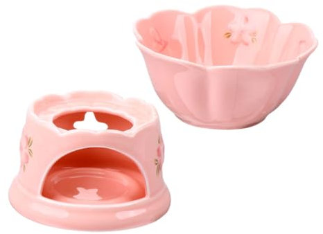 IMIKEYA Ceramic Chocolate Melting Pot Set with Bowl Electric Fondue Maker for Chocolate and Cheese for Parties and Desserts Kitchen