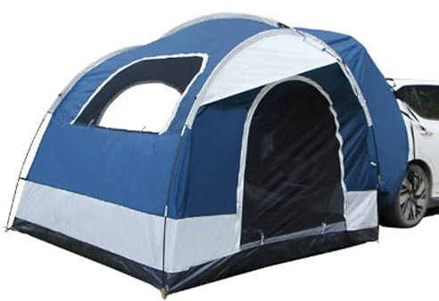 QSNYJPL Toldo Camper Trasero para Coche, Toldo Camper Furgoneta Lateral, Impermeable PU2000mm, Capacidad para Dormir de 1 A 4 Personas, Ajuste Universal para SUV, Furgonetas