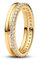 PANDORA Timeless Doppelbandring aus 14K vergoldetem Sterling Silber mit Zirkonia, Größe: 54, 163799C01-54