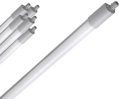 LED Feuchtraumleuchte 60cm, 17 Watt, 6 Stück, 4000lm, 4000K IP65 | wasserfest, schlagfest, durchgangsverdrahtet Kellerleuchte Garagenlampe Industrielampe