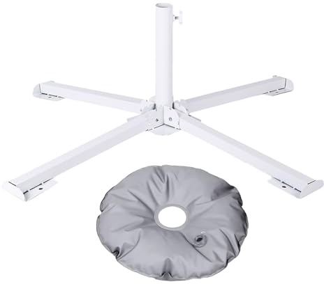 Base per ombrellone, supporto per ombrellone da giardino, base pieghevole per esterni, supporto per ombrellone pesante, ancoraggio regolabile per ombrellone, ombrellone per patio, balcone, cortile o G