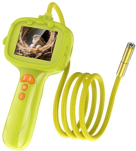Endoscopio per bambini con luce, telecamera a serpente con boroscopio unico, giocattoli educativi scientifici per regali di compleanno di Natale per bambini di 3 4 5 6 7 8 9 10 anni