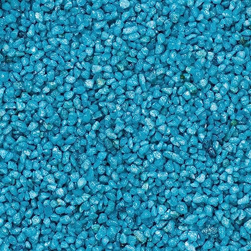 Deko-Granulat türkis-blau als farbige Streudeko - 10 kg grober Deko-Sand Ø 2-3 mm für Gläser, Vasen