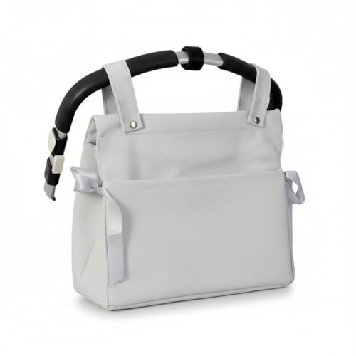 Danielstore Bolso Talega para Carro de Bebé – Organizador Universal Impermeable, Ligero y Resistente, Bolsa Maternal para Paseo y Viaje Compatible con Silla de Paseo Gris