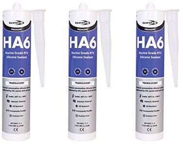 3x Bond It White HA6 RTV Silicone Sealant Marine Aquarium Safe Water Fish Tank