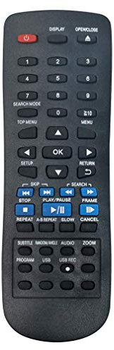VINABTY N2QAYA00000015 Sostituire il telecomando di ricambio per Panasonic il lettore DVD DVD-S48 DVD-S48EE DVD-S38 DVD-S68 DVD-S500 DVD-S500 DVD-S700 DVD-S485 DVD-S500EP-K