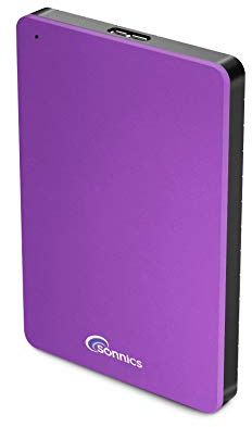 Sonnics 500GB Purple External Portable Hard drive USB 3.0 super fast transfer speed for use with Windows PC, Apple Mac, Smart tv, XBOX ONE & PS4