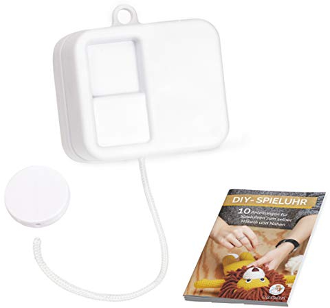 GLÜCKSWOLKE Spieluhr Werk mit Gratis E-Book I 14 Melodien Auswahl (River Flows in You) I Spielwerk zum einnähen I mit Anleitung (Amigurumi Crochet Patterns) zum Häkeln von Baby Kinder Spielzeug