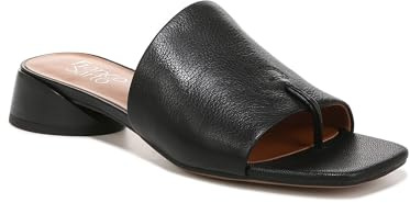 Franco Sarto Womens Loran Slide Sandal Black Leather 7M